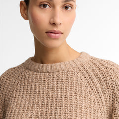Barbour Womens Alderney Fleck Knitted Jumper Warm Trench