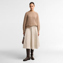 Barbour Womens Alderney Fleck Knitted Jumper Warm Trench