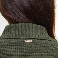 Barbour Womens Allendale Quilted Jumper Olive - Parasol Store