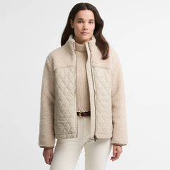 Barbour Womens Ami Casual Fleece Jacket Ecru