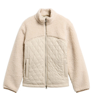 Barbour Womens Ami Casual Fleece Jacket Ecru