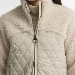 Barbour Womens Ami Casual Fleece Jacket Ecru