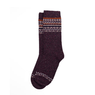 Barbour Womens Anaise Fair Isle Sock Fudge - Parasol Store