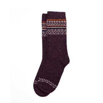 Barbour Womens Anaise Fair Isle Sock Fudge - Parasol Store