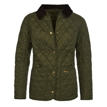 Barbour Womens Annandale Quilted Jacket Olive - Parasol Store