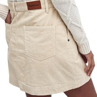 Barbour Womens Anya Mini Skirt White Pepper - Parasol Store