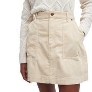 Barbour Womens Anya Mini Skirt White Pepper - Parasol Store