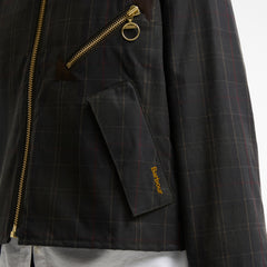 Barbour Womens Arlene Checked Wax Jacket Classic / Shadow Classic