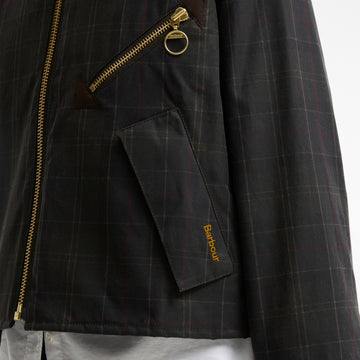 Barbour Womens Arlene Checked Wax Jacket Classic / Shadow Classic