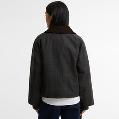 Barbour Womens Arlene Checked Wax Jacket Classic / Shadow Classic