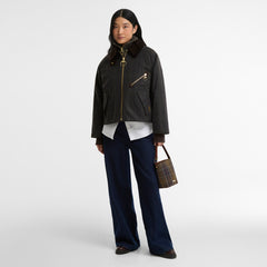 Barbour Womens Arlene Checked Wax Jacket Classic / Shadow Classic