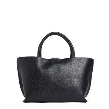 Barbour Womens Barbour Alder Mini Leather Tote Bag Black
