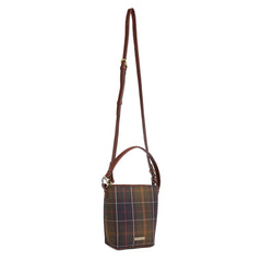 Barbour Womens Barbour Cedar Mini Tartan Bucket Bag Classic Tartan