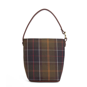Barbour Womens Barbour Cedar Mini Tartan Bucket Bag Classic Tartan