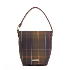 Barbour Womens Barbour Cedar Mini Tartan Bucket Bag Classic Tartan