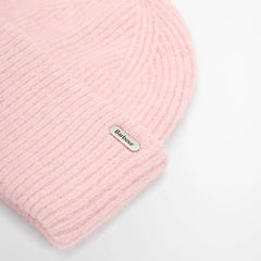 Barbour Womens Barbour Enid Knitted Beanie Hat Candy Pink