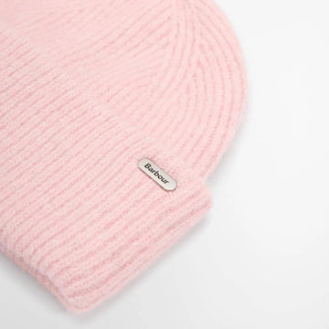 Barbour Womens Barbour Enid Knitted Beanie Hat Candy Pink
