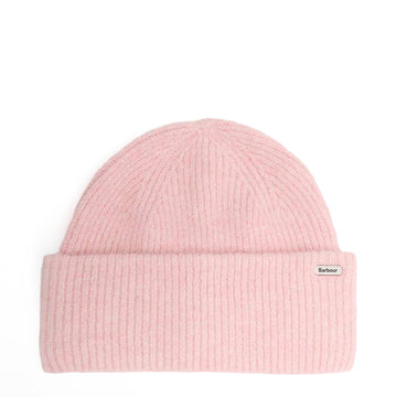 Barbour Womens Barbour Enid Knitted Beanie Hat Candy Pink