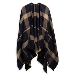 Barbour Womens Barbour Isabelle Tartan Serape Midnight Tartan