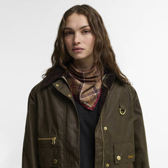 Barbour Womens Barbour Kinsale Tartan Head Scarf Muted Tartan