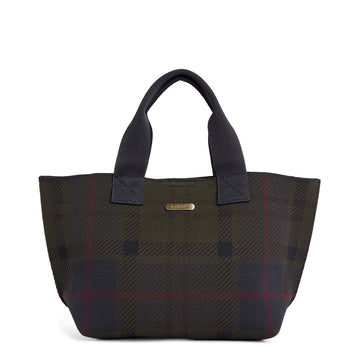 Barbour Womens Barbour Layla Tartan Mini Tote Bag Shadow Classic Tartan