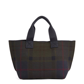 Barbour Womens Barbour Layla Tartan Mini Tote Bag Shadow Classic Tartan