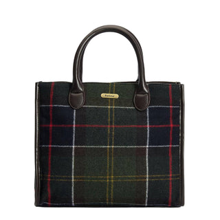 Barbour Womens Barrhill Tartan Tote Bag Classic Tartan Olive