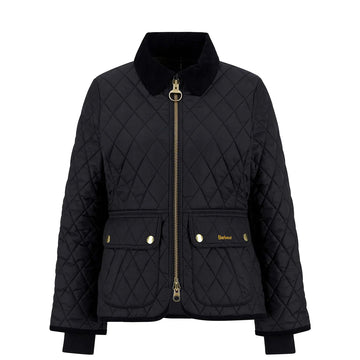 Barbour Womens Beadnell Fitted Quilted Jacket Black/Classic