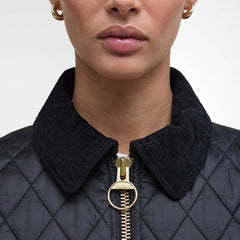 Barbour Womens Beadnell Fitted Quilted Jacket Black/Classic - Parasol Store