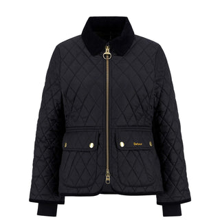 Barbour Womens Beadnell Fitted Quilted Jacket Black/Classic