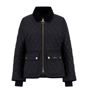 Barbour Womens Beadnell Fitted Quilted Jacket Black/Classic