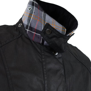 Barbour Womens Beadnell Wax Jacket Black - Parasol Store
