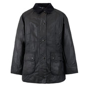 Barbour Womens Beadnell Wax Jacket Black - Parasol Store