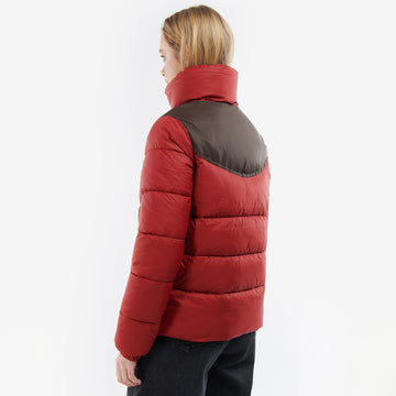 Barbour Womens Belford Quilted Jacket Dark Red / Mahogany Dress