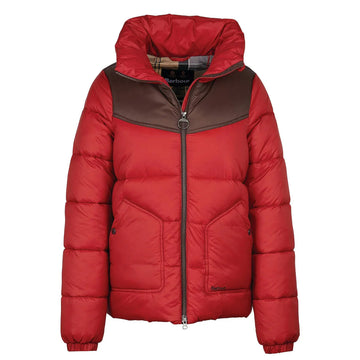 Barbour Womens Belford Quilted Jacket Dark Red / Mahogany Dress