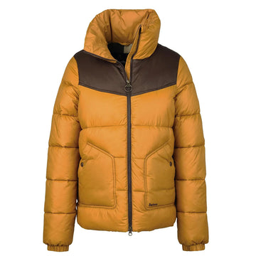Barbour Womens Belford Quilted Jacket Dijon / Mahogany Ancient