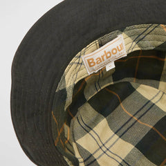 Barbour Womens Belsay Wax Sports Bucket Hat Fern - Parasol Store