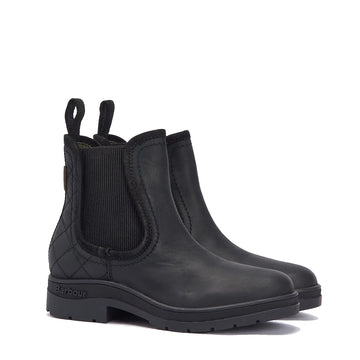 Barbour Womens Birch Chelsea Boot Black - Parasol Store