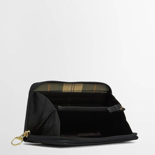 Barbour Womens Birch Leather Matinee Purse Black - Parasol Store
