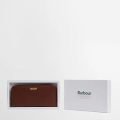 Barbour Womens Birch Leather Matinee Purse Brown - Parasol Store
