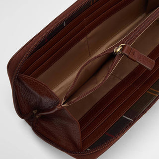 Barbour Womens Birch Leather Matinee Purse Brown - Parasol Store