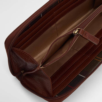 Barbour Womens Birch Leather Matinee Purse Brown - Parasol Store