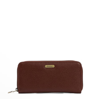 Barbour Womens Birch Leather Matinee Purse Brown - Parasol Store