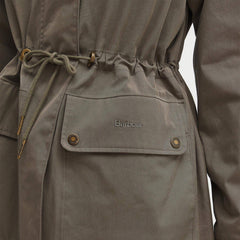 Barbour Womens Bowlees Waterproof Jacket Winter Moss / Classic - Parasol Store