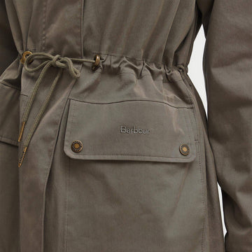 Barbour Womens Bowlees Waterproof Jacket Winter Moss / Classic - Parasol Store