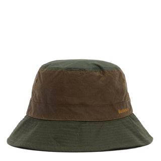 Barbour Womens Brackley Waxed Bucket Hat Fern/Beech - Parasol Store