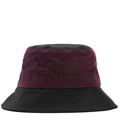 Barbour Womens Brackley Waxed Bucket Hat Merlot/Black - Parasol Store