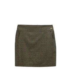 Barbour Womens Browning Skirt Olive Prince Of Wales