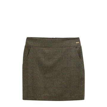 Barbour Womens Browning Skirt Olive Prince Of Wales