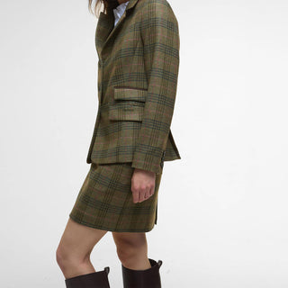 Barbour Womens Carlby Tailored Wool Blazer Arabesque/Brown - Parasol Store